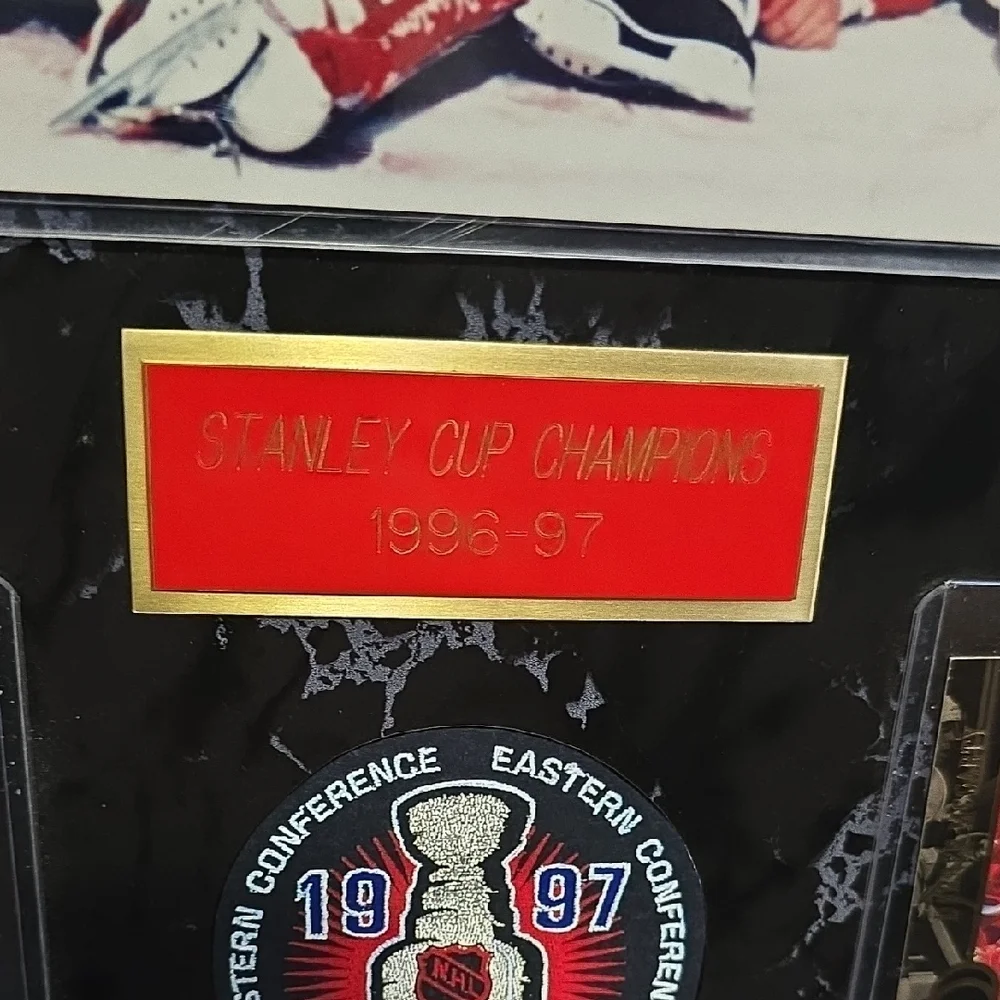 Black Framed Hockey Team Photo Collage